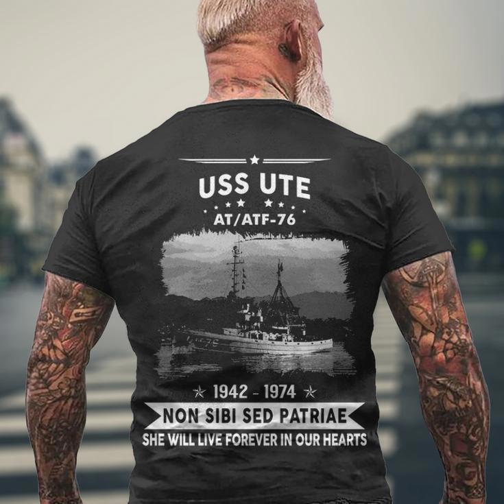 Uss Ute Af 76 Atf Men's Crewneck Short Sleeve Back Print T-shirt Gifts for Old Men