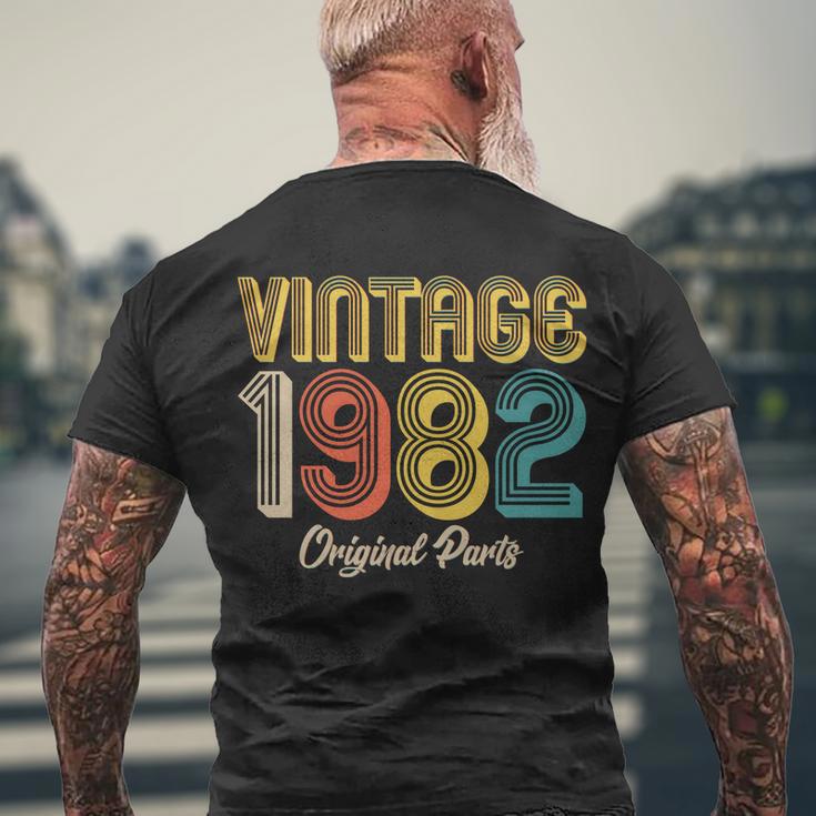 Vintage 1982 Original Parts 40Th Birthday V2 Men's Crewneck Short Sleeve Back Print T-shirt Gifts for Old Men