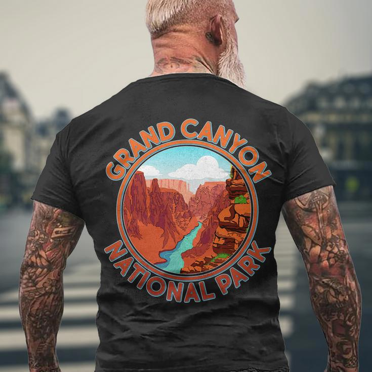 Vintage Grand Canyon National Park Tshirt Men's Crewneck Short Sleeve Back Print T-shirt Gifts for Old Men