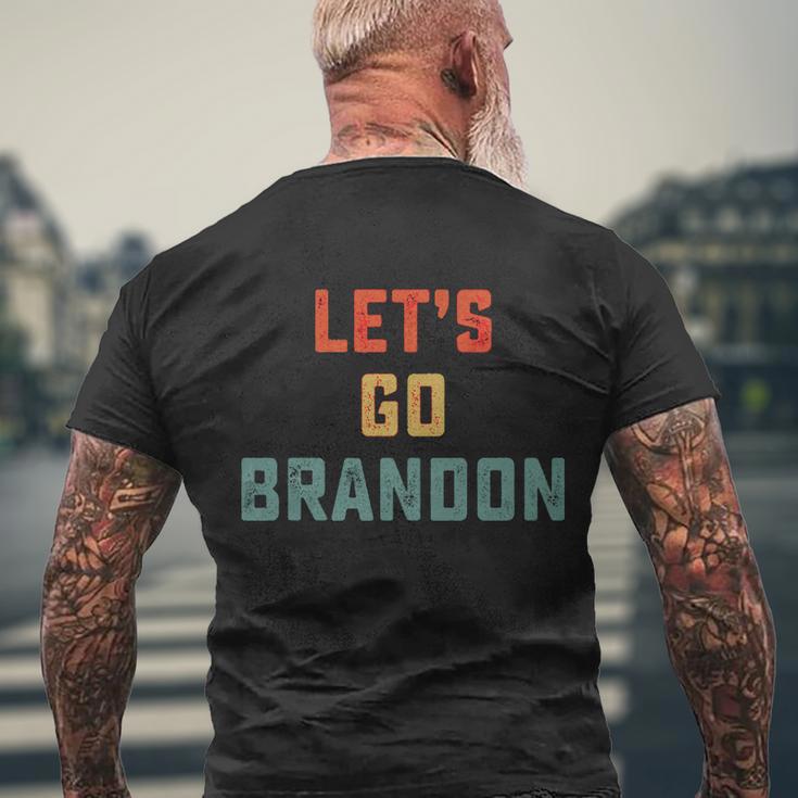 Vintage Lets Go Brandon Lets Go Brandon Men's Crewneck Short Sleeve Back Print T-shirt Gifts for Old Men