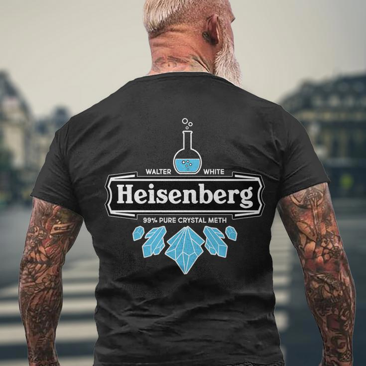 Walter White Heisenberg Beer Chemist Men's Crewneck Short Sleeve Back Print T-shirt Gifts for Old Men
