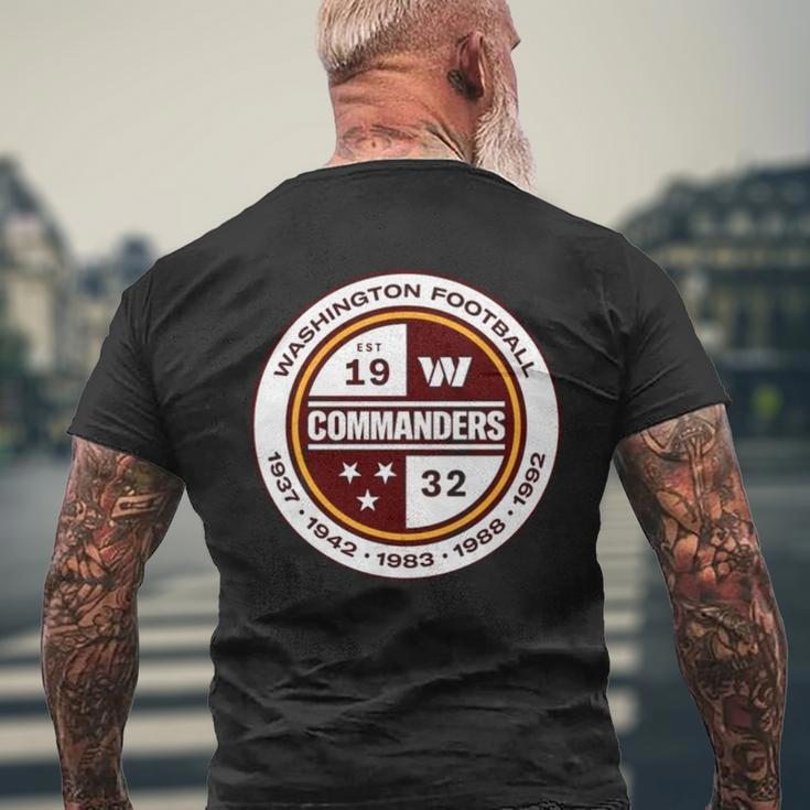 Washington Commanders Football Lovers Men's Back Print T-shirt Gifts for Old Men