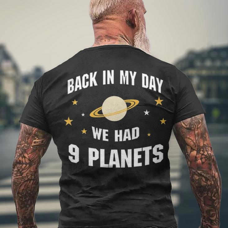We Had 9 Planets Men's Crewneck Short Sleeve Back Print T-shirt Gifts for Old Men