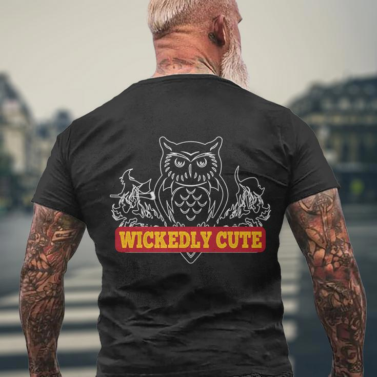 Wickedly Cute Funny Halloween Quote V2 Men's Crewneck Short Sleeve Back Print T-shirt Gifts for Old Men