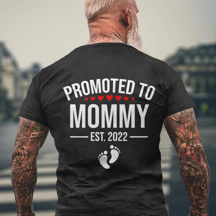 Womens 1St Time Mom Est 2022 Gift New First Mommy 2022 Mothers Day Gift Tshirt Men's Crewneck Short Sleeve Back Print T-shirt Gifts for Old Men