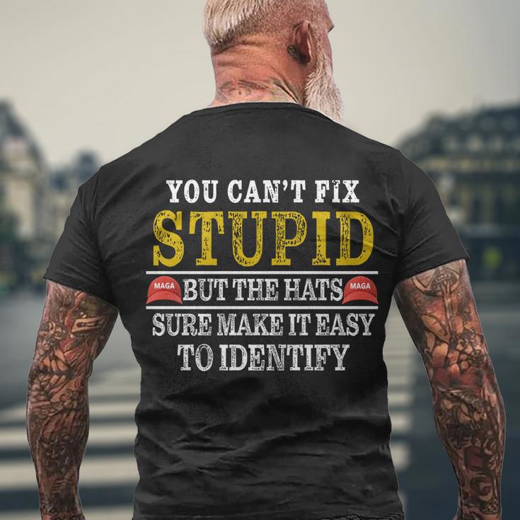 You Cant Fix Stupid But The Hats Sure Make It Easy To Identify Funny Tshirt Men's Crewneck Short Sleeve Back Print T-shirt Gifts for Old Men