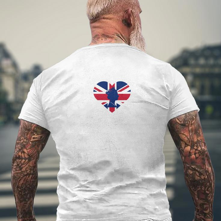 Platinum Jubilee Queen 2022 Tshirt Men's Crewneck Short Sleeve Back Print T-shirt Gifts for Old Men