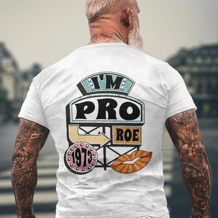 Reproductive Rights Pro Roe Pro Choice Mind Your Own Uterus Retro Men's Back Print T-shirt Gifts for Old Men