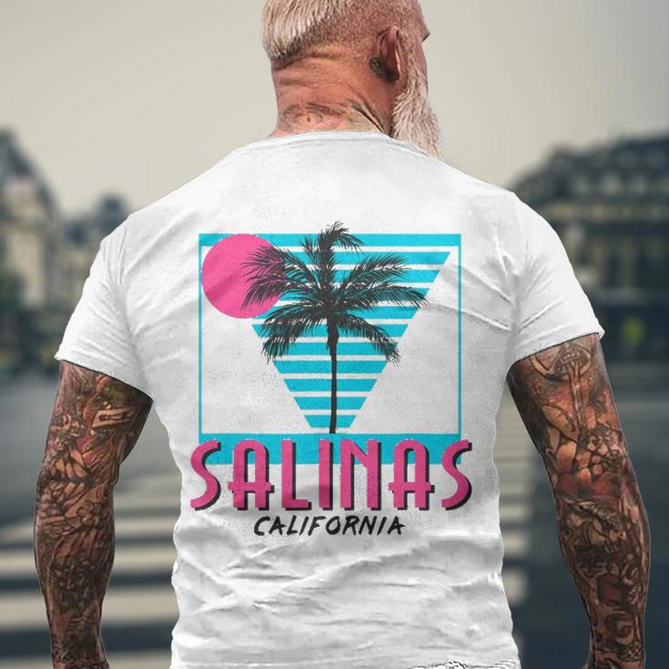 Salinas California Retro Ca Cool Men's Back Print T-shirt Gifts for Old Men