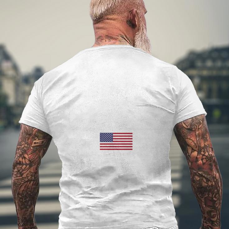 Ultra Maga United Staes Flag Tshirt Men's Crewneck Short Sleeve Back Print T-shirt Gifts for Old Men