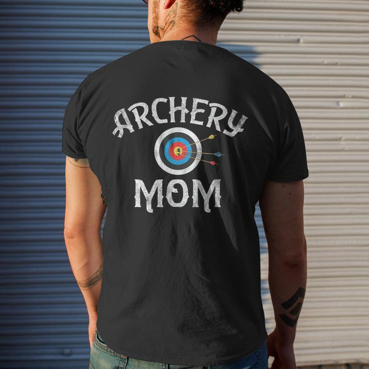 Archery Archer Mom Target Proud Parent Bow Arrow Men's T-shirt Back Print Gifts for Him
