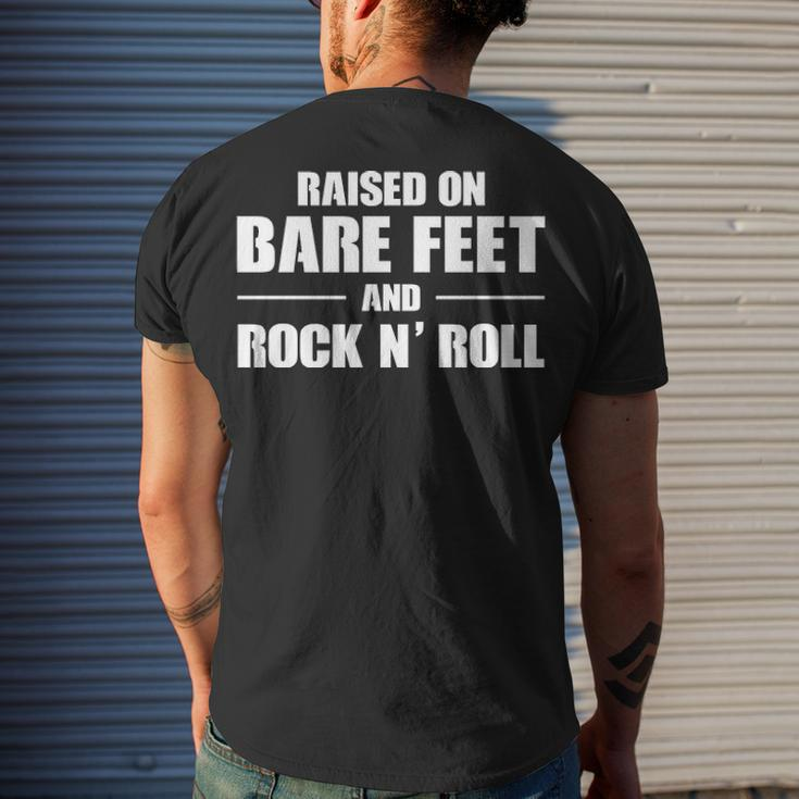Bare Feet & Rock N Roll Men's Crewneck Short Sleeve Back Print T-shirt Gifts for Him