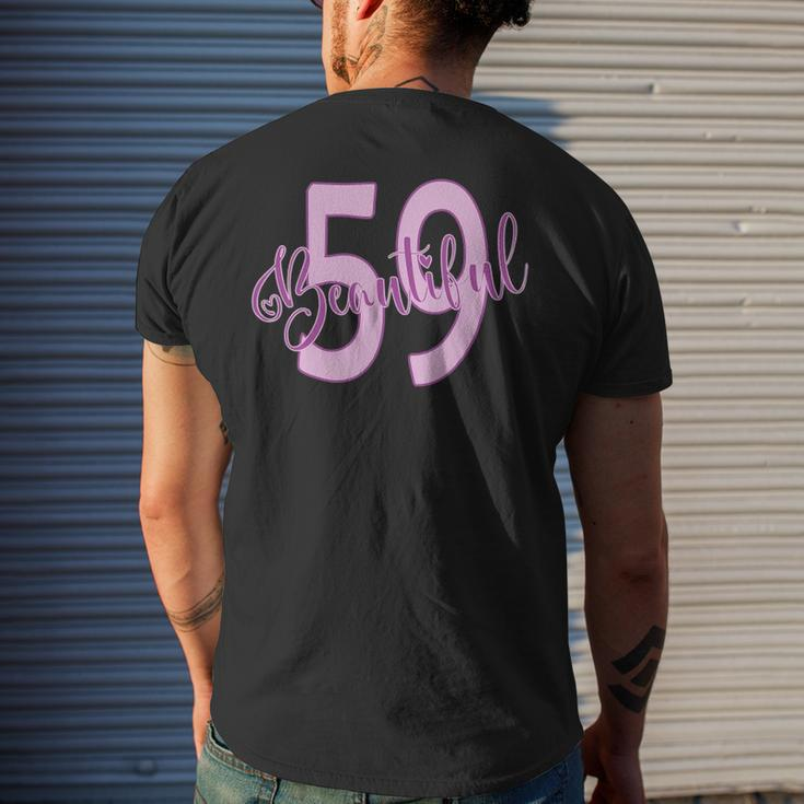 Beautiful 59Th Birthday Apparel For Woman 59 Years Old Men's Back Print T-shirt Gifts for Him
