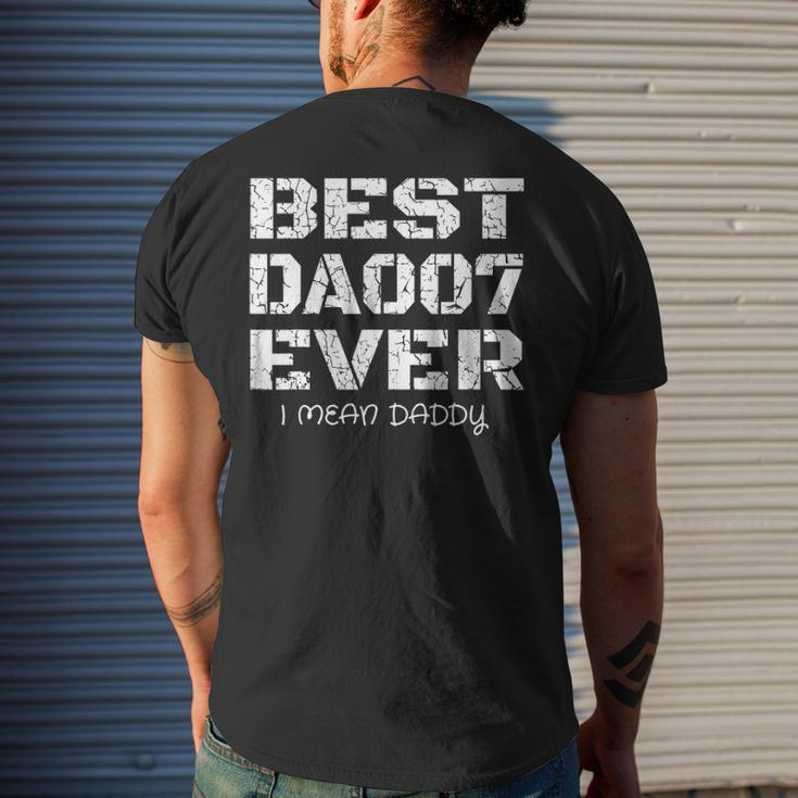 Best Daddy Ever Fathers Day For Dads 007 Men's Back Print T-shirt Gifts for Him