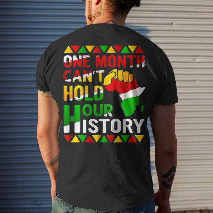 Black History Month One Month Cant Hold Our History Men's T-shirt Back Print Gifts for Him