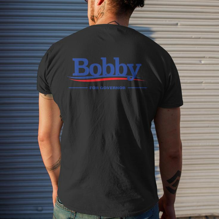 Bobby For Governor Men's Crewneck Short Sleeve Back Print T-shirt Funny Gifts