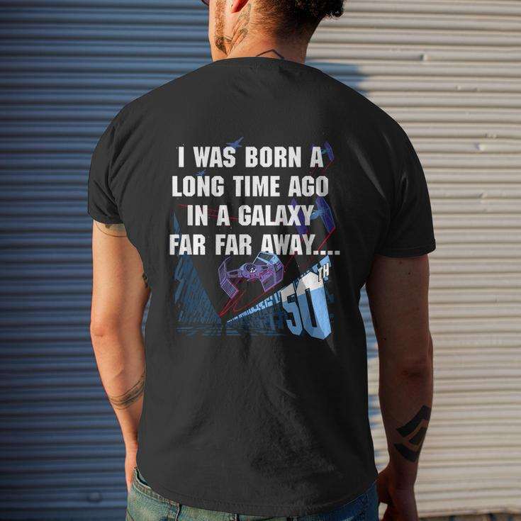 I Was Born A Long Time Ago 50Th Birthday Portrait Men's T-shirt Back Print Gifts for Him