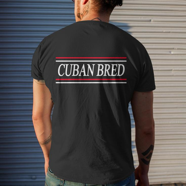 Cuban Bred Men's Crewneck Short Sleeve Back Print T-shirt Funny Gifts