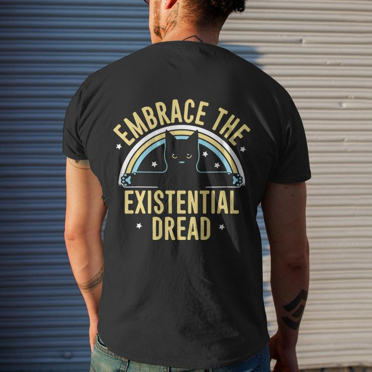 Embrace The Existential Dread Men's Crewneck Short Sleeve Back Print T-shirt Funny Gifts