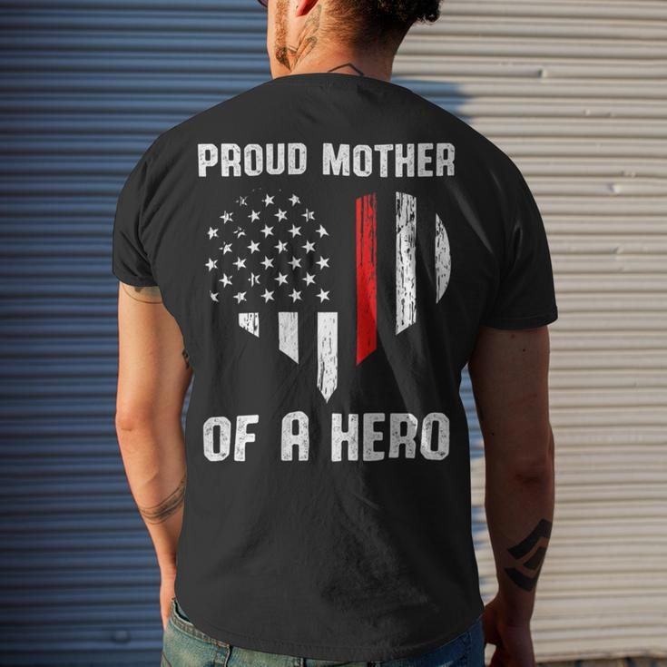 Firefighter Proud Mother Of A Firefighter Men's T-shirt Back Print Gifts for Him