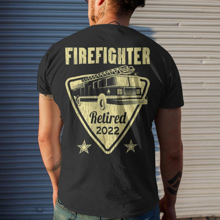 Firefighter Retired Firefighter Retirement V2 Men's T-shirt Back Print Gifts for Him