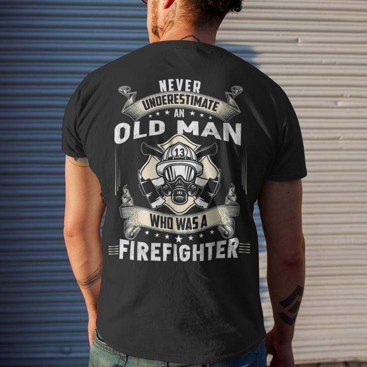 Firefighter Retired Firefighter Retired Firefighter V2 Men's T-shirt Back Print Gifts for Him