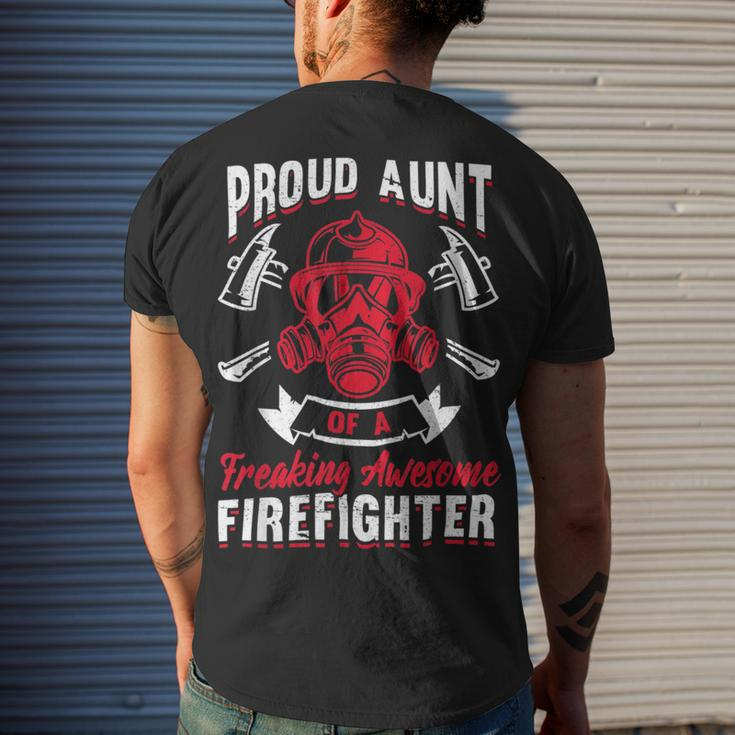 Firefighter Wildland Fireman Volunteer Firefighter Aunt Fire Department V2 Men's T-shirt Back Print Gifts for Him