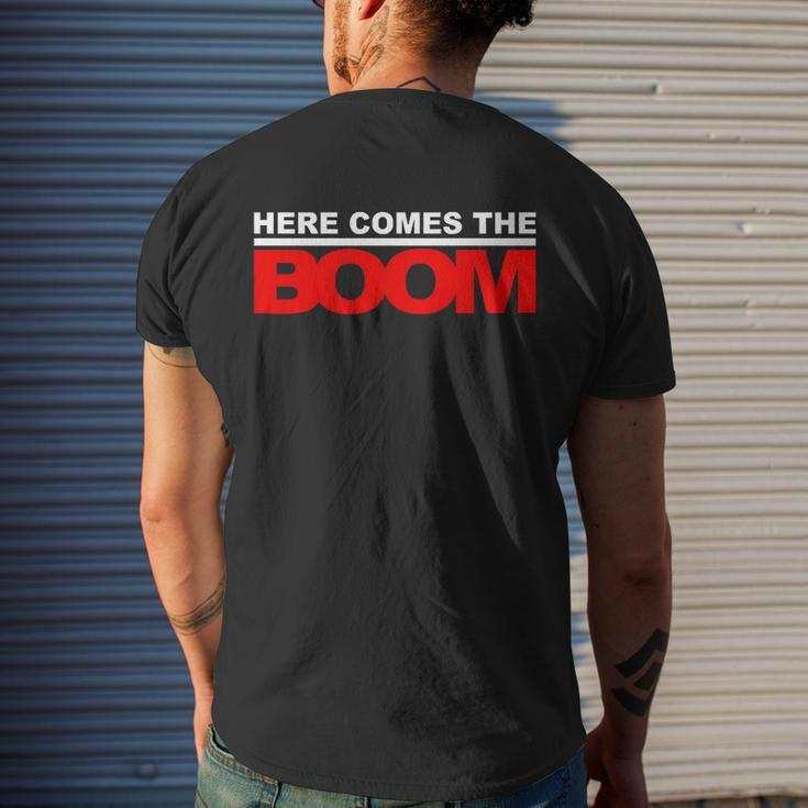 Here Comes The Boom Tshirt Men's Crewneck Short Sleeve Back Print T-shirt Funny Gifts