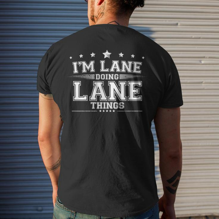 Im Lane Doing Lane Things Men's Crewneck Short Sleeve Back Print T-shirt Funny Gifts