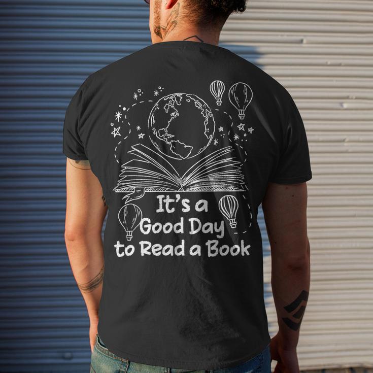 Its A Good Day To Read A Book Bookworm Book Lovers Vintage Men's T-shirt Back Print Gifts for Him