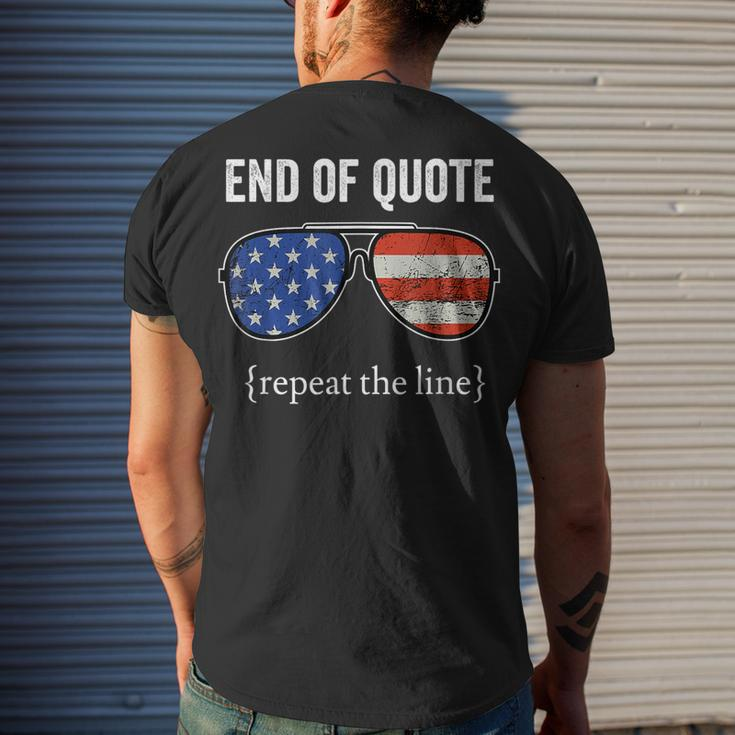 Joe Biden End Of Quote Repeat The Line V2 Men's T-shirt Back Print Gifts for Him
