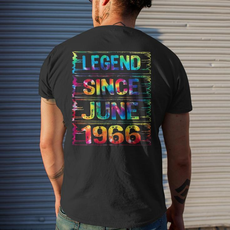 June 56 Years Old Since 1966 56Th Birthday Tie Dye Men's Back Print T-shirt Gifts for Him