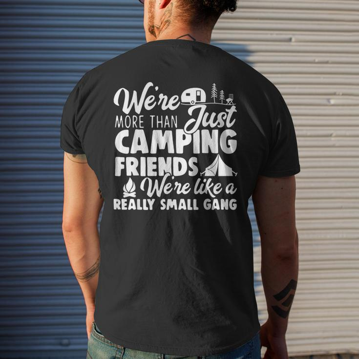 Were More Than Just Camping Friends Happy Camper Camping Men's T-shirt Back Print Gifts for Him