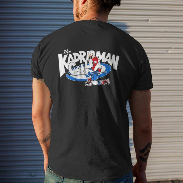 The Kadri Man Can Hockey Player Men's Back Print T-shirt Gifts for Him