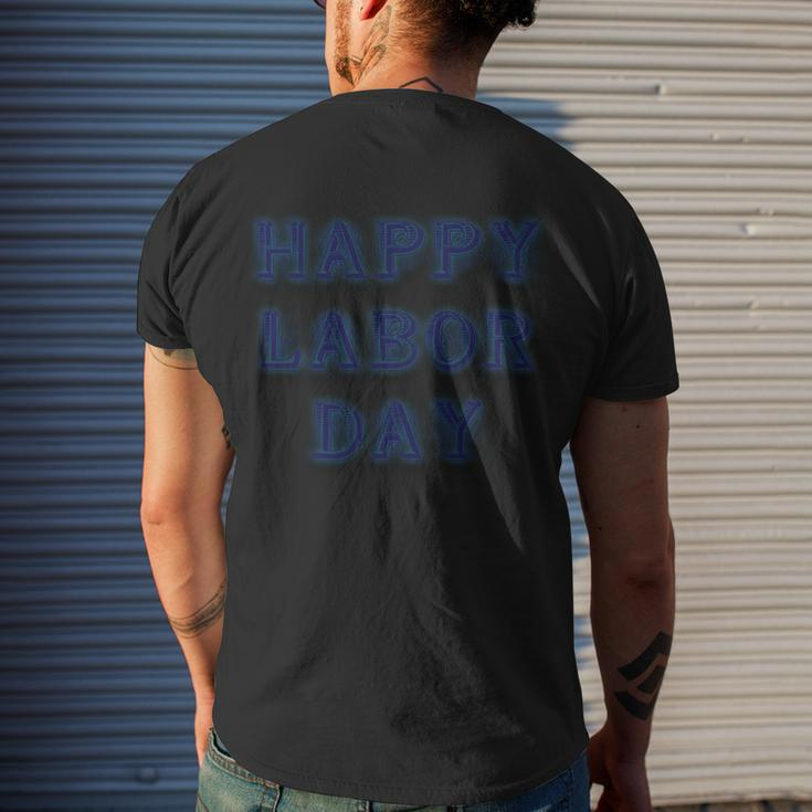 Labor Day Happy Labor Day Men's T-shirt Back Print Gifts for Him