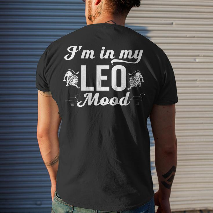 Leo Zodiac Sign Horoscope Birthday Astrology Novelty Men's T-shirt Back Print Gifts for Him