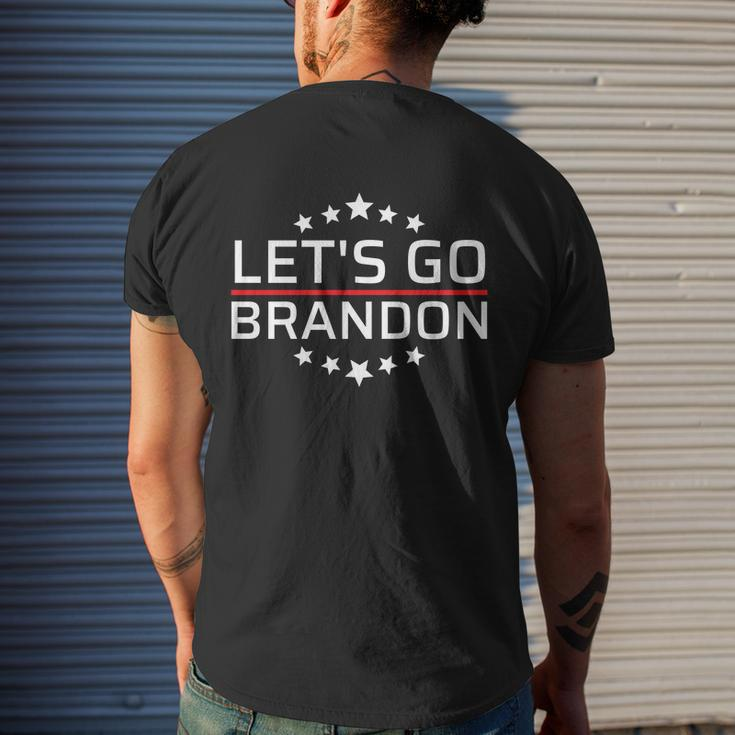Lets Go Brandon Lets Go Brandon Lets Go Brandon Lets Go Brandon Men's Crewneck Short Sleeve Back Print T-shirt Funny Gifts