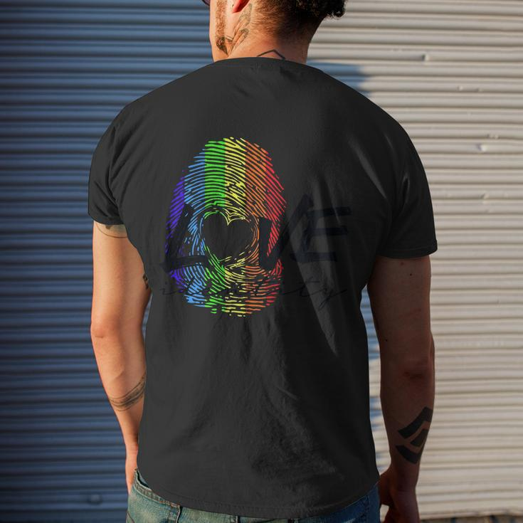 Love Identity Lgbtq Love Gay Pride Lgbt Pride Month Men's T-shirt Back Print Gifts for Him