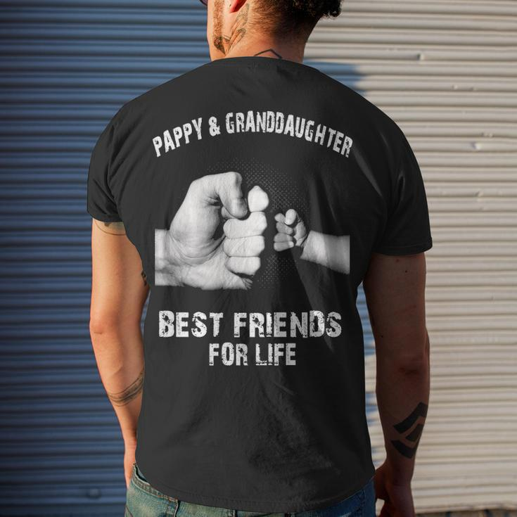 Pappy & Granddaughter - Best Friends Men's Crewneck Short Sleeve Back Print T-shirt Gifts for Him