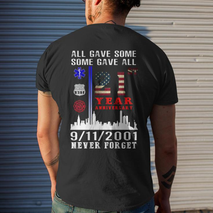 Patriot Day 911 We Will Never Forget Tshirtall Gave Some Some Gave All Patriot V2 Men's T-shirt Back Print Gifts for Him