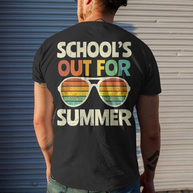 Retro Last Day Of School Schools Out For Summer Teacher V3 Men's T-shirt Back Print Gifts for Him