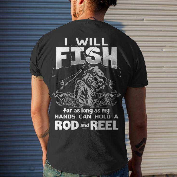 Rod And Reel Men's Crewneck Short Sleeve Back Print T-shirt