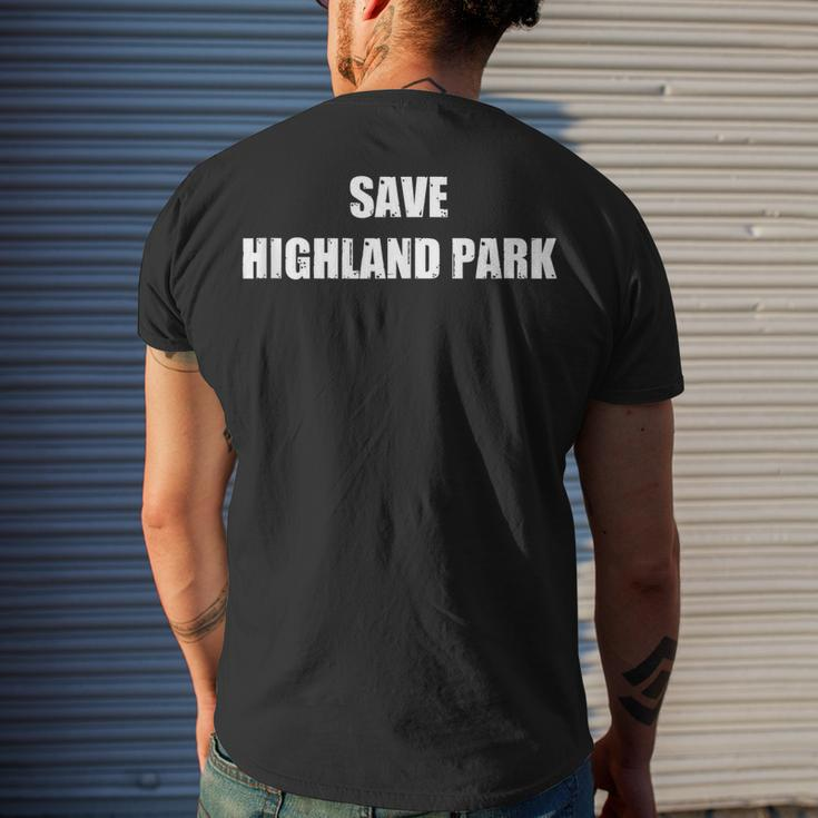Save Highland Park V2 Men's T-shirt Back Print Gifts for Him