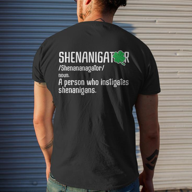 Shenanigator Definition St Patricks Day V2 Men's T-shirt Back Print Gifts for Him