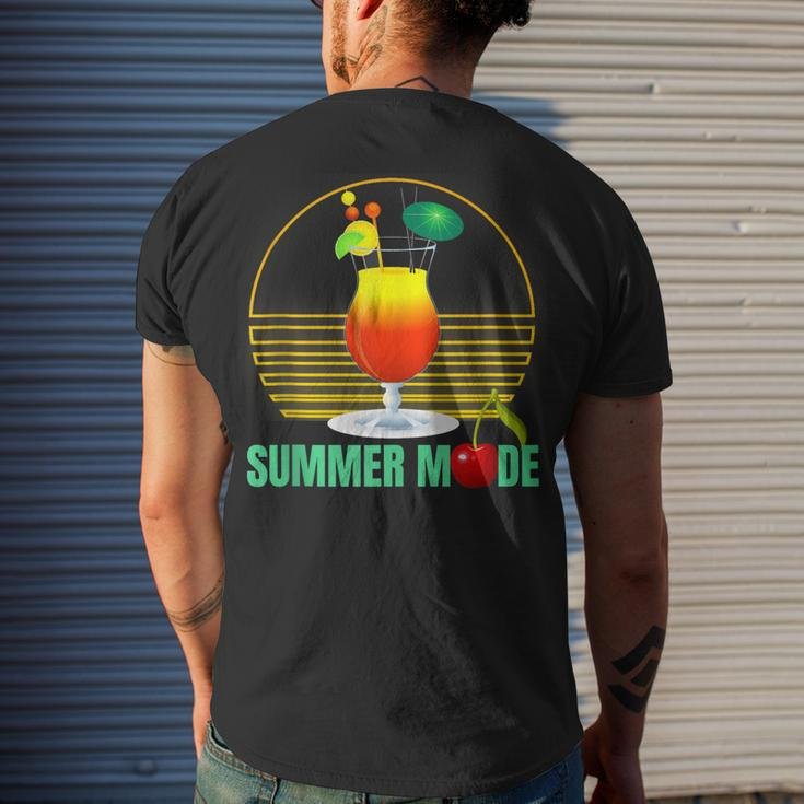 Summer Vacay Mode Cute Cocktail Beach Dreams V3 Men's T-shirt Back Print Gifts for Him