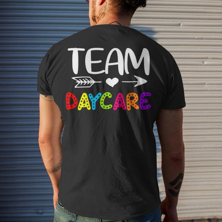 Team Daycare - Daycare Teacher Back To School Men's T-shirt Back Print Gifts for Him
