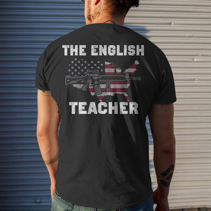The English Teacher Men's Crewneck Short Sleeve Back Print T-shirt Gifts for Him