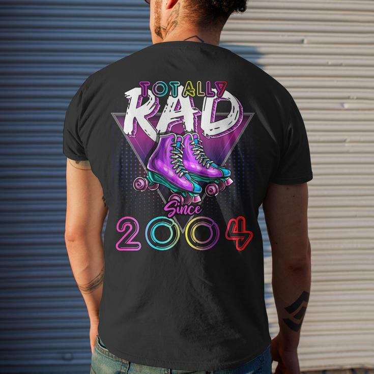 Totally Rad Since 2004 80S 18Th Birthday Roller Skating Men's T-shirt Back Print Gifts for Him