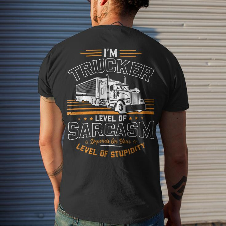 Trucker Trucker Accessories For Truck Driver Motor Lover Trucker_ V13 Men's T-shirt Back Print Gifts for Him