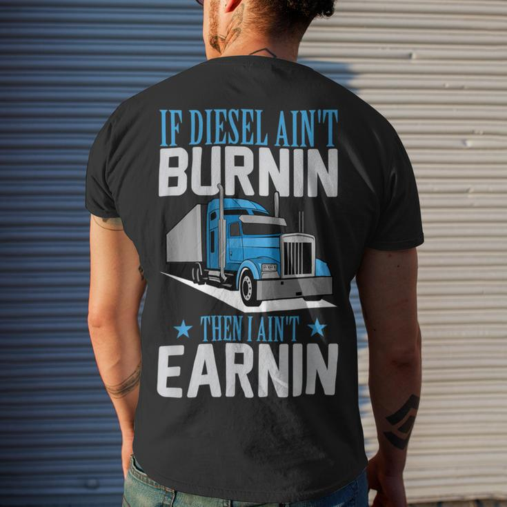 Trucker Truck Driver S Trucker Semitrailer Truck Men's T-shirt Back Print Gifts for Him